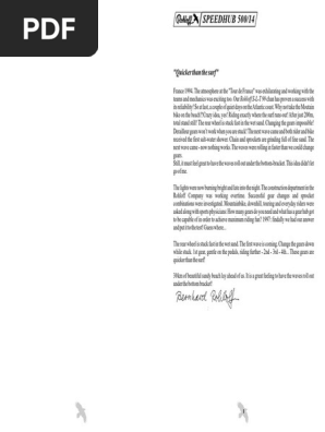 Rohloff Speedhub 500.14 - Owners Manual PDF | PDF | Wheeled
