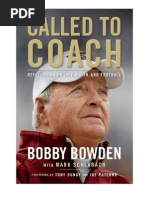 Called To Coach by Bobby Bowden, An Excerpt