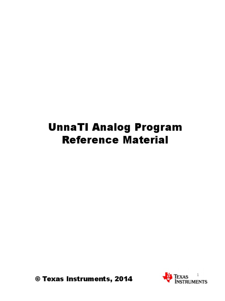 Unnati Analog Notes Pdf