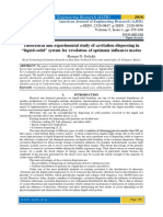 Theoretical and Experimental Study of Cavitation Dispersing in "Liquid-Solid" System For Revelation of Optimum Influence Modes