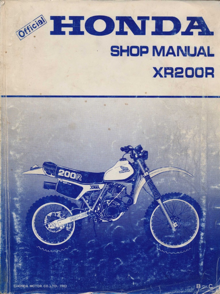 Honda xr200r PDF | PDF