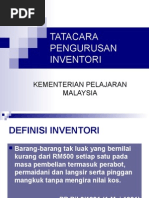 Tatacara Pengurusan Inventori