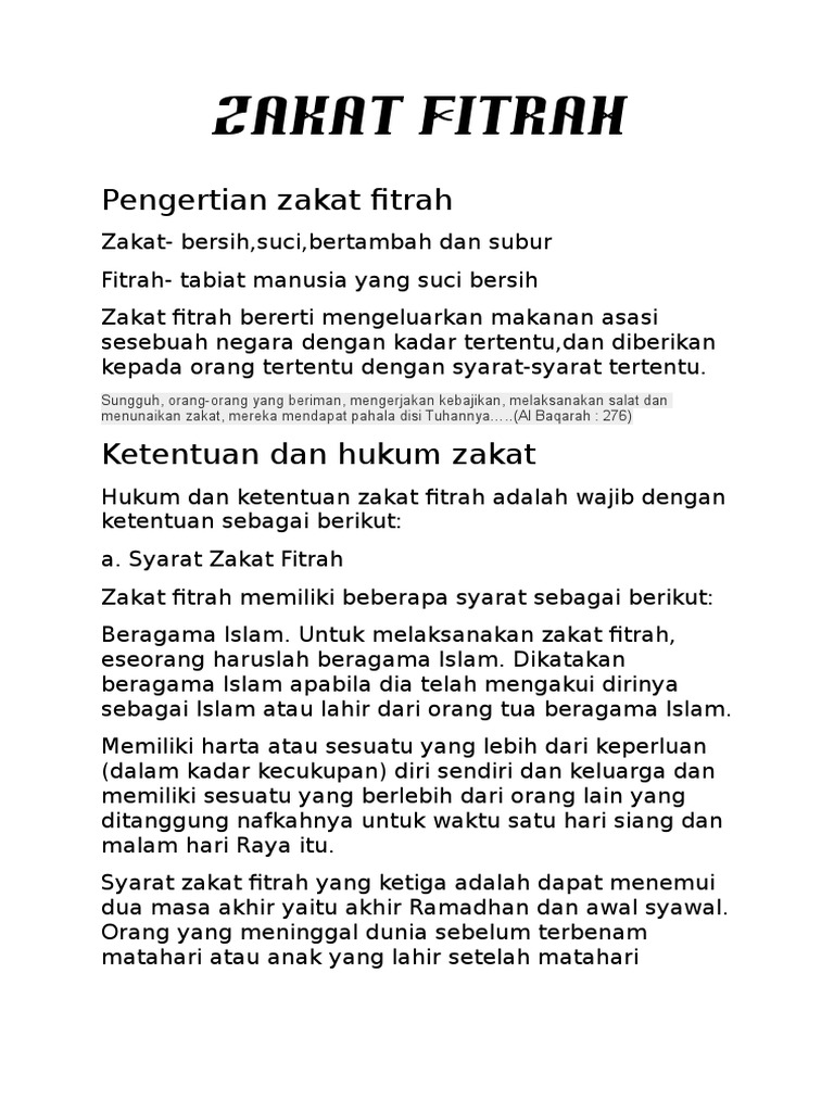 Zakat Fitrah Docx