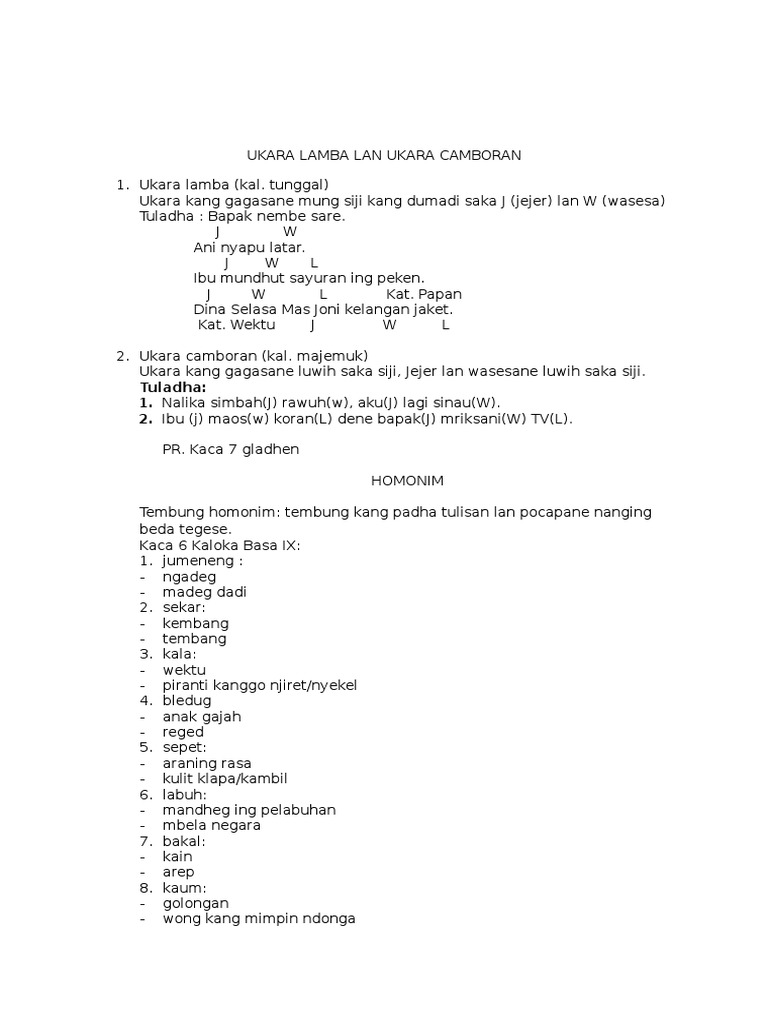 Ukara Lamba Lan Ukara Camboran Pdf