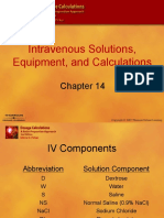 Chapter 14 Intravenous Solutions, Equipment, and Calculations