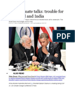 Paris Climate Talks Trouble For The World and India-1