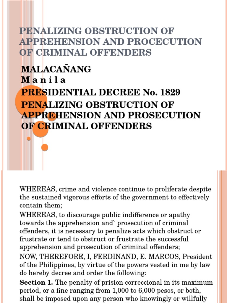 Penalizing Obstruction of Justice | PDF | Crime & Violence | Crime Thriller