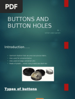 Buttons and Button Holes: BY:-Nitish and Sakshi