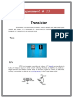 Transistor: Experiment # 13