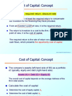 Cost of Capital Concepts & Capital Structure Analysis