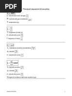 (Ingegneria) Fisica Tecnica - Acustica - Formulario PDF