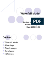 Waterfall Model Presentation on Advantages and Disadvantages