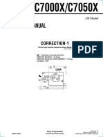 Sony CDX-C7000X/C7050X Service Manual Correction-1