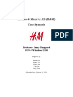 Hennes and Mauritz Case Study by Sheppard J.