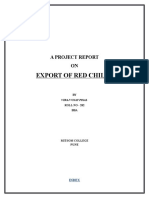 Export of Red Chillies