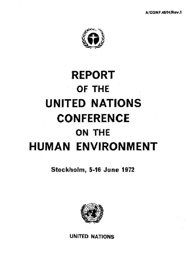 UN Conference On Human Environment, 1972 | PDF | United Nations ...