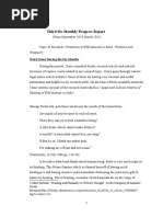 Third Six Monthly Progress Report: (From September 2010-March 2011)