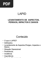 LAPID -LEVANTAMENTO DE  ASPECTOS, PERIGOS, IMPACTOS E DANOS 
