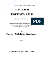 Grainger-Bach-Toccata BWV 540 in F - 3pianos PDF