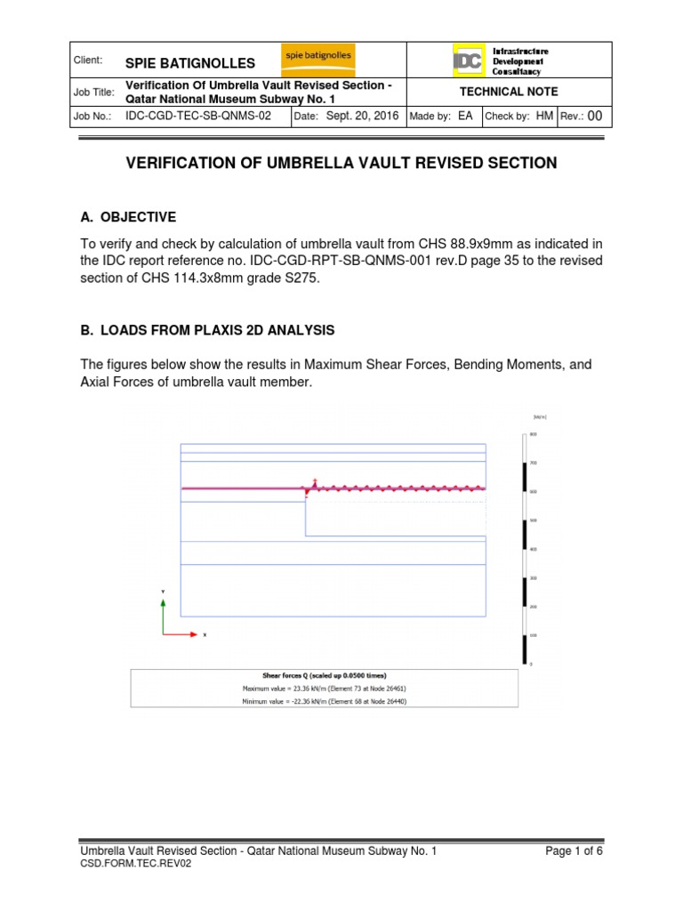 Umbrella Vault Technical Note | PDF | Buckling | Chemical