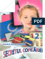 Maria Montessori Secretul Copilariei A5