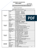 Date Sheet MA MSC Part I Composite 1st Annual Exam 2016