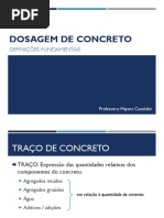 01. Definições Fundamentais, Consumo de Cimento, Traços e Correções