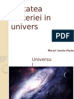 Unitatea Materiei in Univers