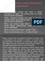 Hukum-Hukum Yang Berkaitan Dengan Kewanitaan