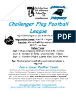 Challenger Flag Footbal 10 Flier