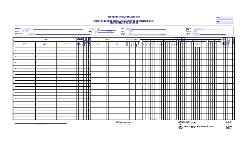FORMATO DE CENSO Cuidado de la salud Salud pública
