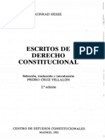 Escritos de Derecho Constitucional - Konrad Hesse (Capitulos Primero y Segundo)