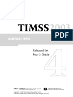 TIMSS 2003 Itemes Liberados 4to Ciencias en Ingles