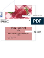 EA Homemade Strawberry Jam Special: 2016 Made From 100% Strawberry 240ml