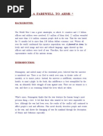 Download A FAREWELL TO ARMS Presents a pessimistic outlook  by KiranAKL SN32479122 doc pdf