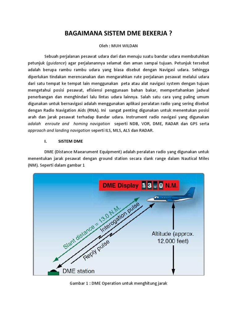 Cara Kerja Sistem DME dalam Penerbangan | PDF | Komputer
