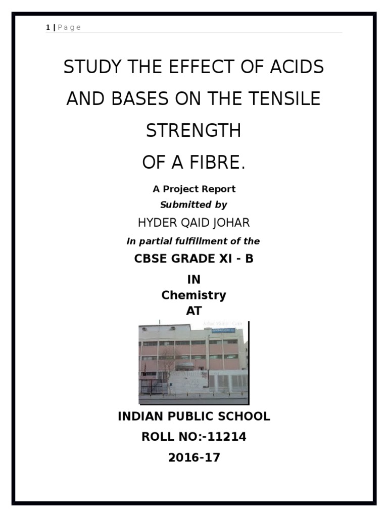 Acid and bases on tensile strength of fibre essay 07 picture