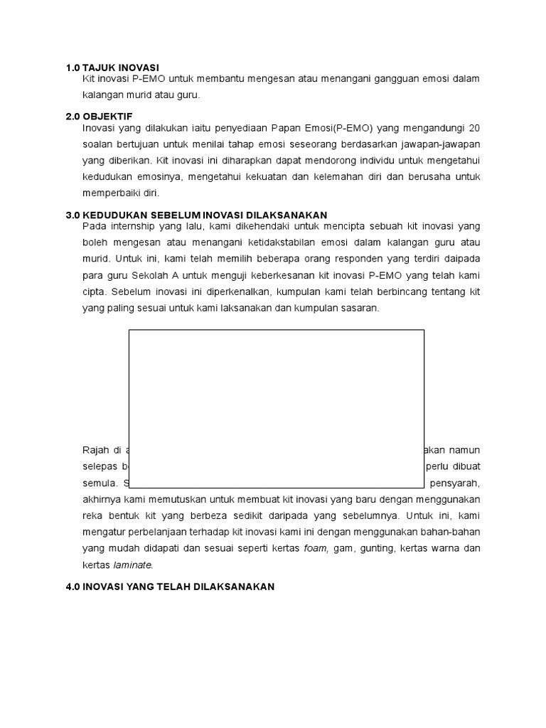 Laporan Projek Inovasi Pdf