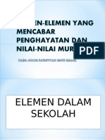 Elemen Elemen Yang Mencabar Penghayatan Dan Nilai Nilai Murni