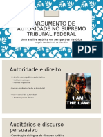 Argumento de Autoridade no STF