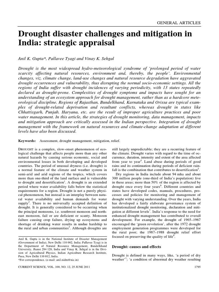Drought Pdf Pdf Drought Water Resources