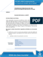 Actividad de Aprendizaje 4 Calidad Enfocada Al Cliente