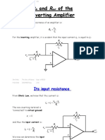 Ri and Ro of The Inverting Amplifier Lecture