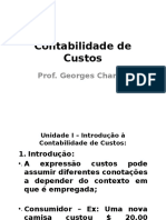 Contabilidade de Custos: Prof. Georges Charles