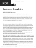 Lento Ocaso Do Magistério - Aliás - Estadão