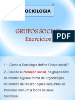 Grupos Sociais Exercicios Correrção