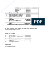 Sno Floor/Item Amount Remarks: in Word: Taka One Crore Sixteen Lac Forty Eight Thousand Nine Hundred and Eighty Six Only