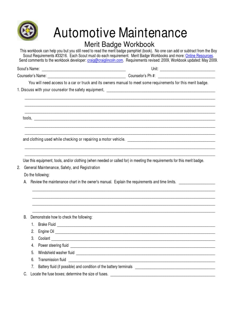 Fire Safety Merit Badge Worksheet Onlineworksheet.my.id