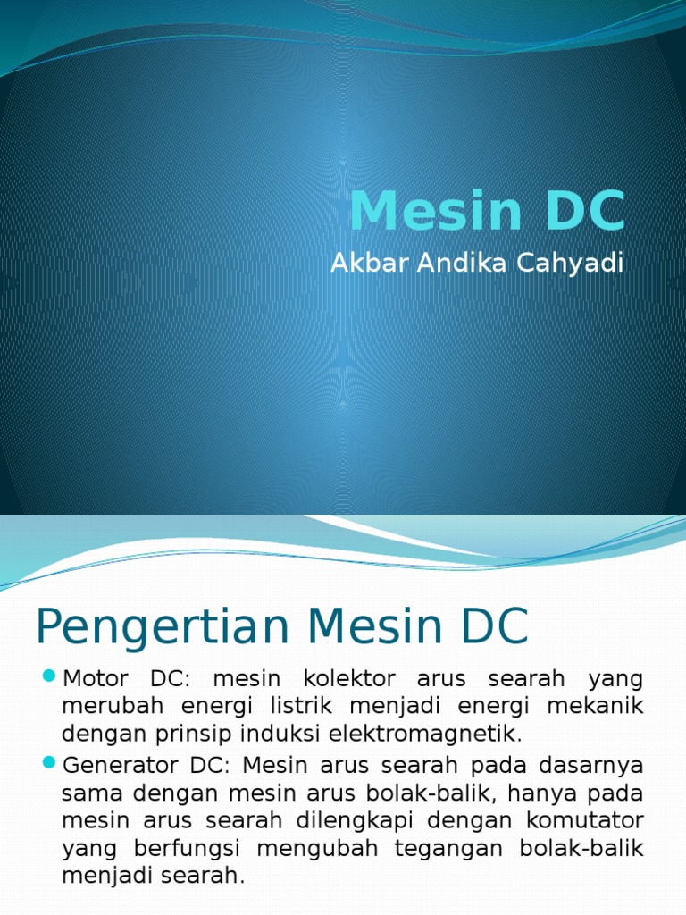 Mesin Dc Prinsip Dan Konstruksi Pdf