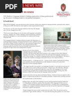 Download The Language of Business UW Business News Wire by Division of International Studies at UW-Madison SN3248391 doc pdf
